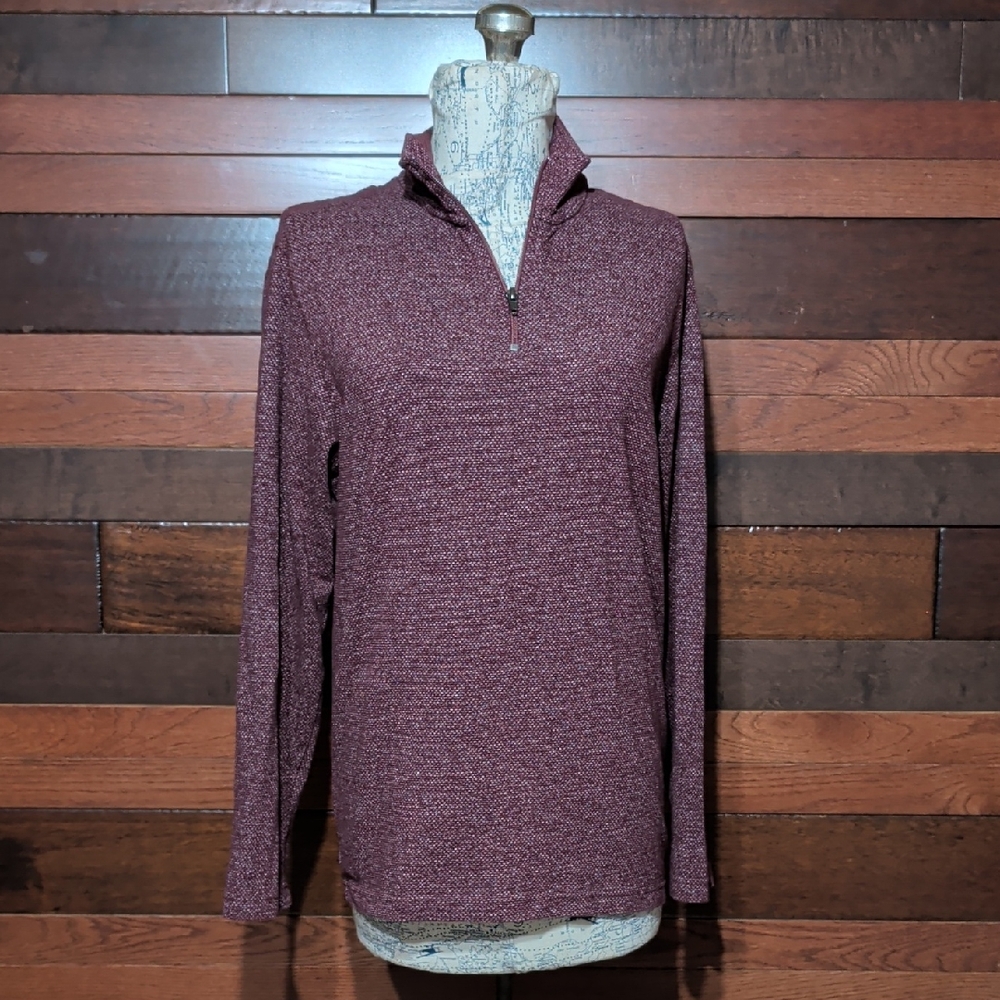 Claiborne Women's Burgundy Cowl Neck Top